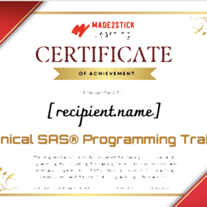 Clinical Trials Analysis & Reporting Course Completion Certificate